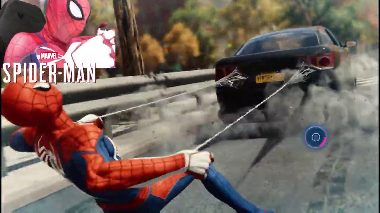 Real Life Spider-Man PS4 Playing Spider-Man PS5 Game (Openworld Gameplay)