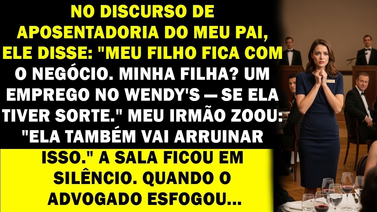 'Meu pai disse que eu não teria direito a nada — até o advogado revelar o segredo diante de todos