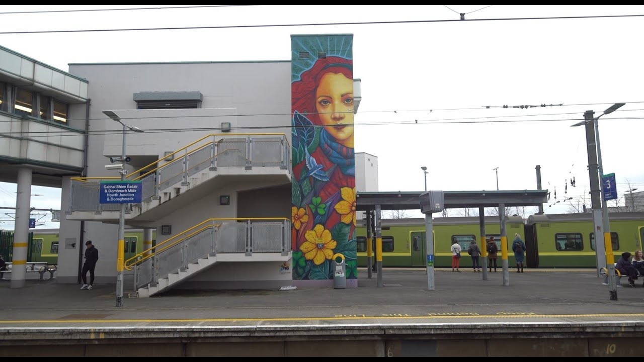 Howth Junction and Donaghmede Station transformed by new street art