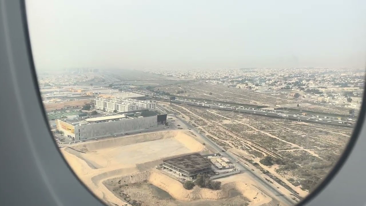 EK6 Emirates Airbus A380-800 Landing Dubai From LHR