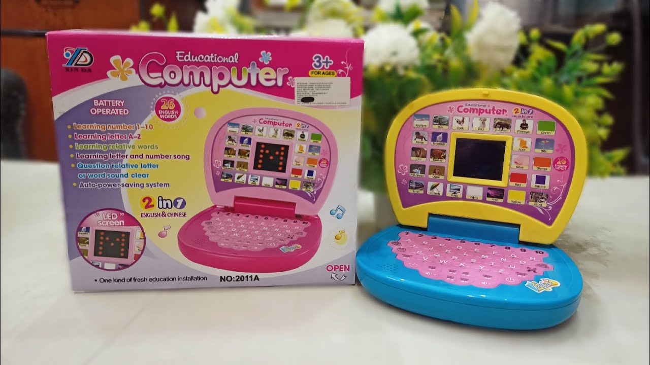 Educational computer for children toy unboxing and testing|toywala