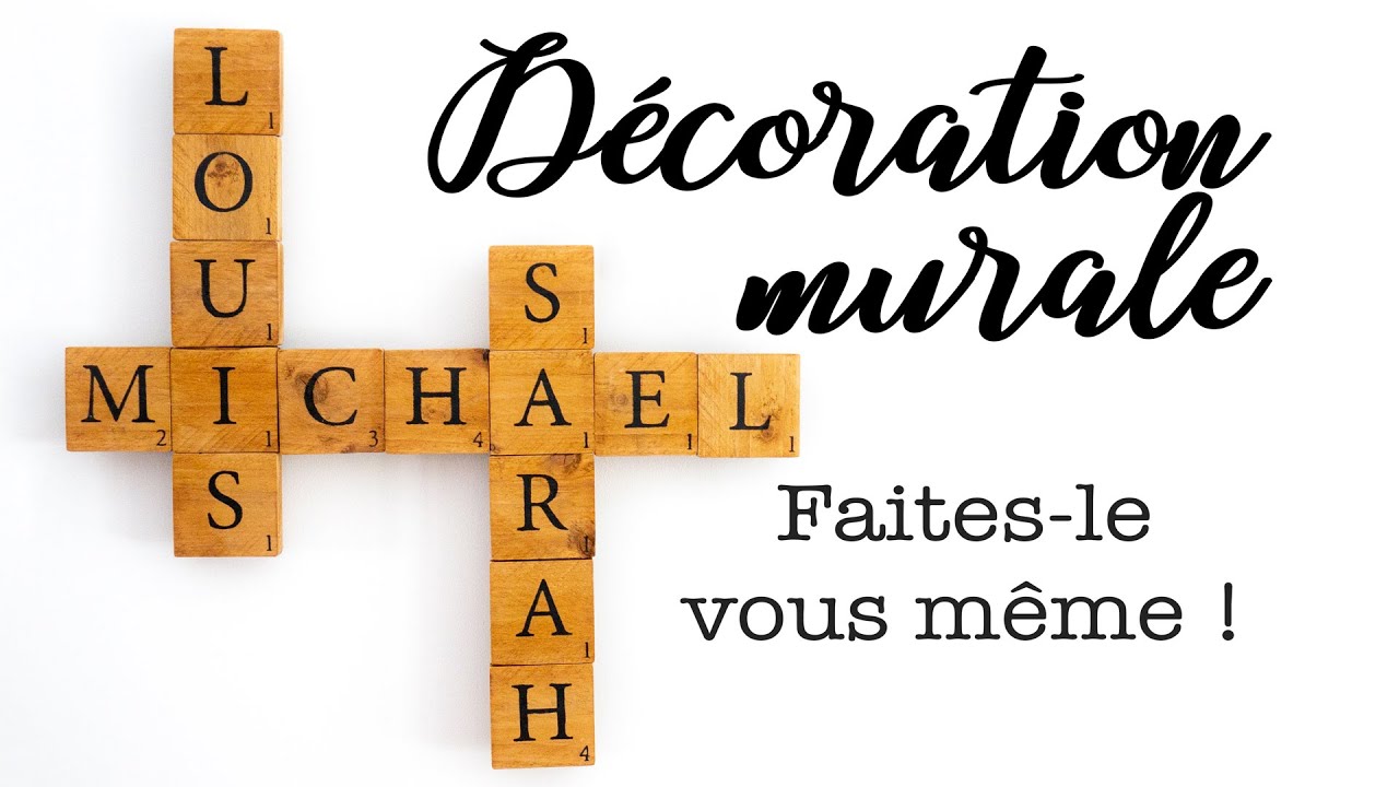 DIY┋Décoration murale façon Scrabble
