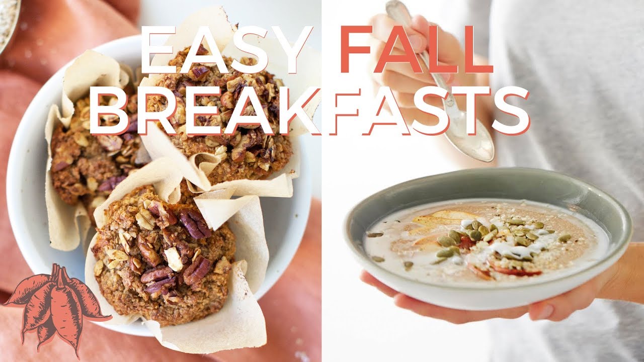 FALL VEGAN BREAKFAST RECIPES 🍁🍂 ( vegan & gluten free)