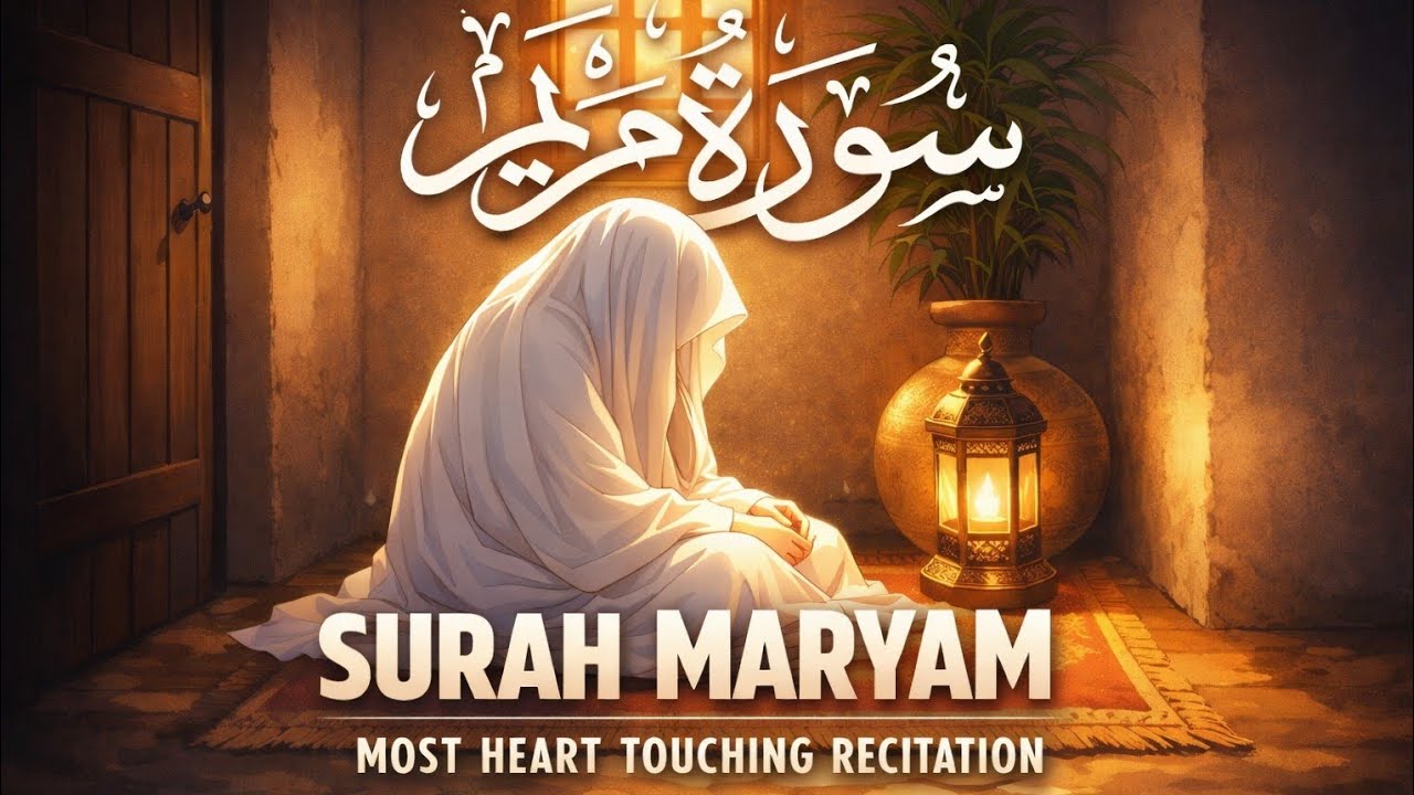 Surah Maryam beautiful recitation by Sheikh Mishary Rashid Alafasy. Audio. 