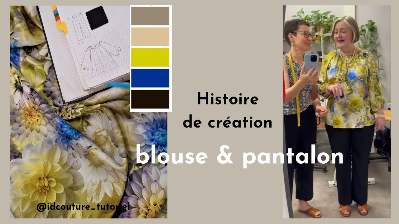 Histoire de création: blouse et pantalon.