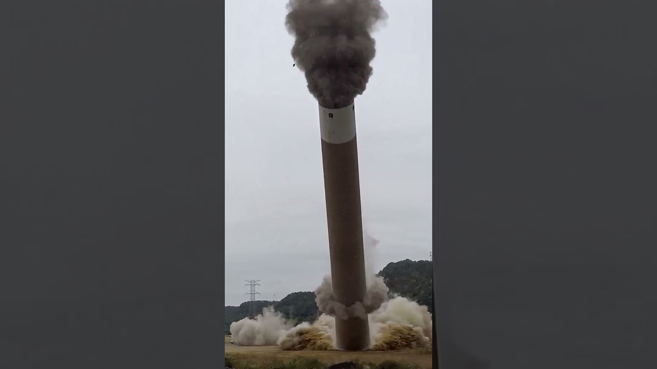 SOUND UP! | Chimney Demolition! #demolition #subscribe