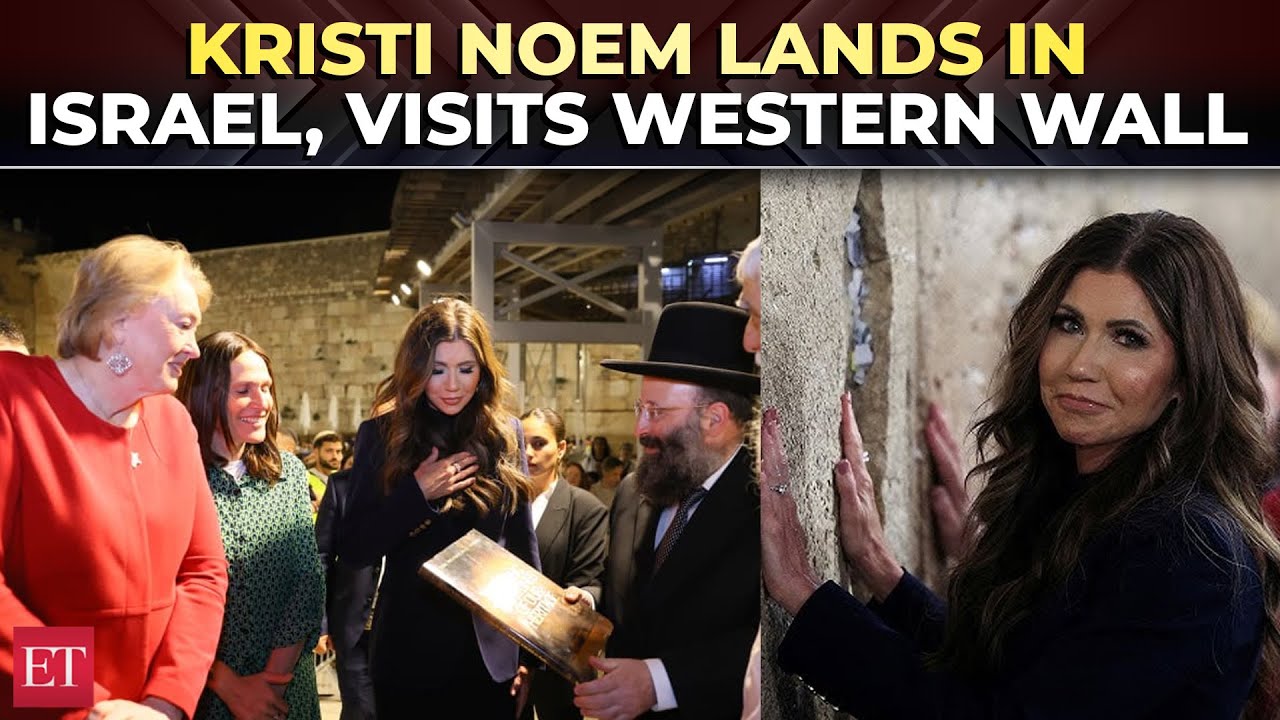 US Homeland Security Secy Kristi Noem lands in Israel, visits Western Wall, to meet Netanyahu soon