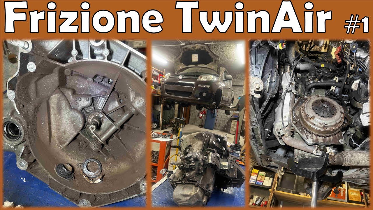 CUSCINETTO REGGISPINTA DISINTEGRATO 😱 Sostituzione Kit Frizione FIAT PANDA 0.9 TWIN-AIR pt.1/2