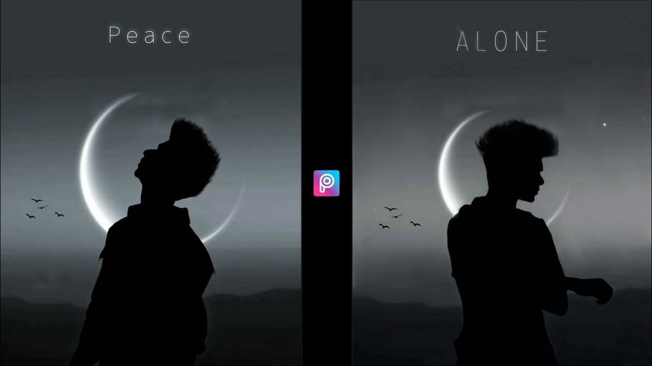 PicsArt dark shadow Photo Editing || silhouette Photo effect in PicsArt - Xyaa Edits🔥