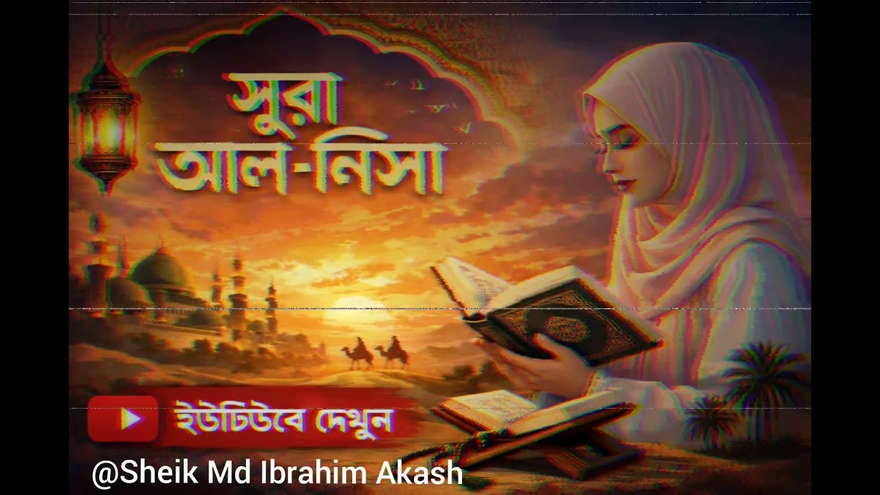 সূরা আল নিসা | Surah An-Nisa | কুরআন তিলাওয়াত | Sheik Md Ibrahim Akash