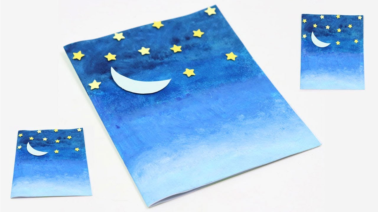 How to Make Easy Eid Card - Beautiful Ramadan Mubarak Greeting Card | DIY Simple Eid Mubarak Card