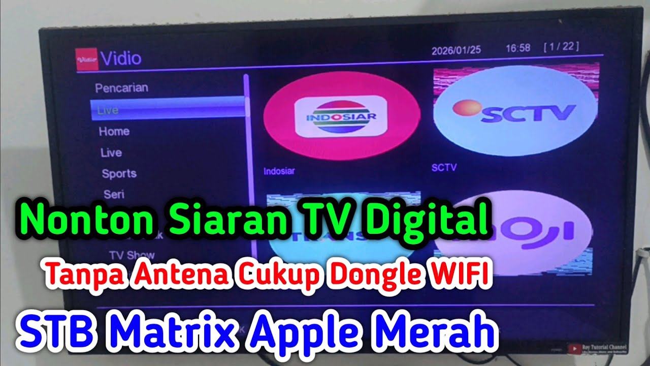 Nonton TV Digital Tanpa Antena! Cukup Pakai Dongle WiFi | STB Matrix Apple