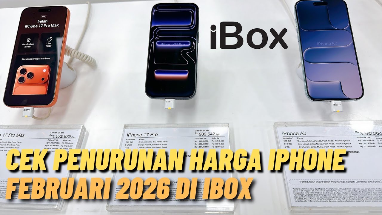 PENURUNAN HARGA IPHONE DI IBOX FEBRUARI 2026