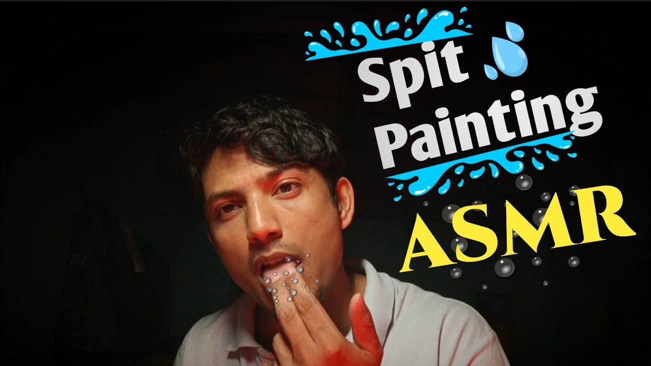 💦Spit Painting ASMR – DELICIOUS Mouth Sounds with Gentle Tingles 🎨💧