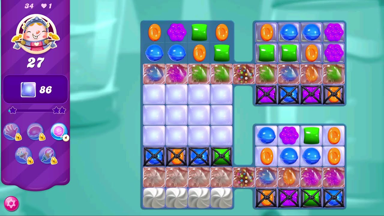Candy Crush Saga LEVEL 34 | NO BOOSTERS (new version*)✔️