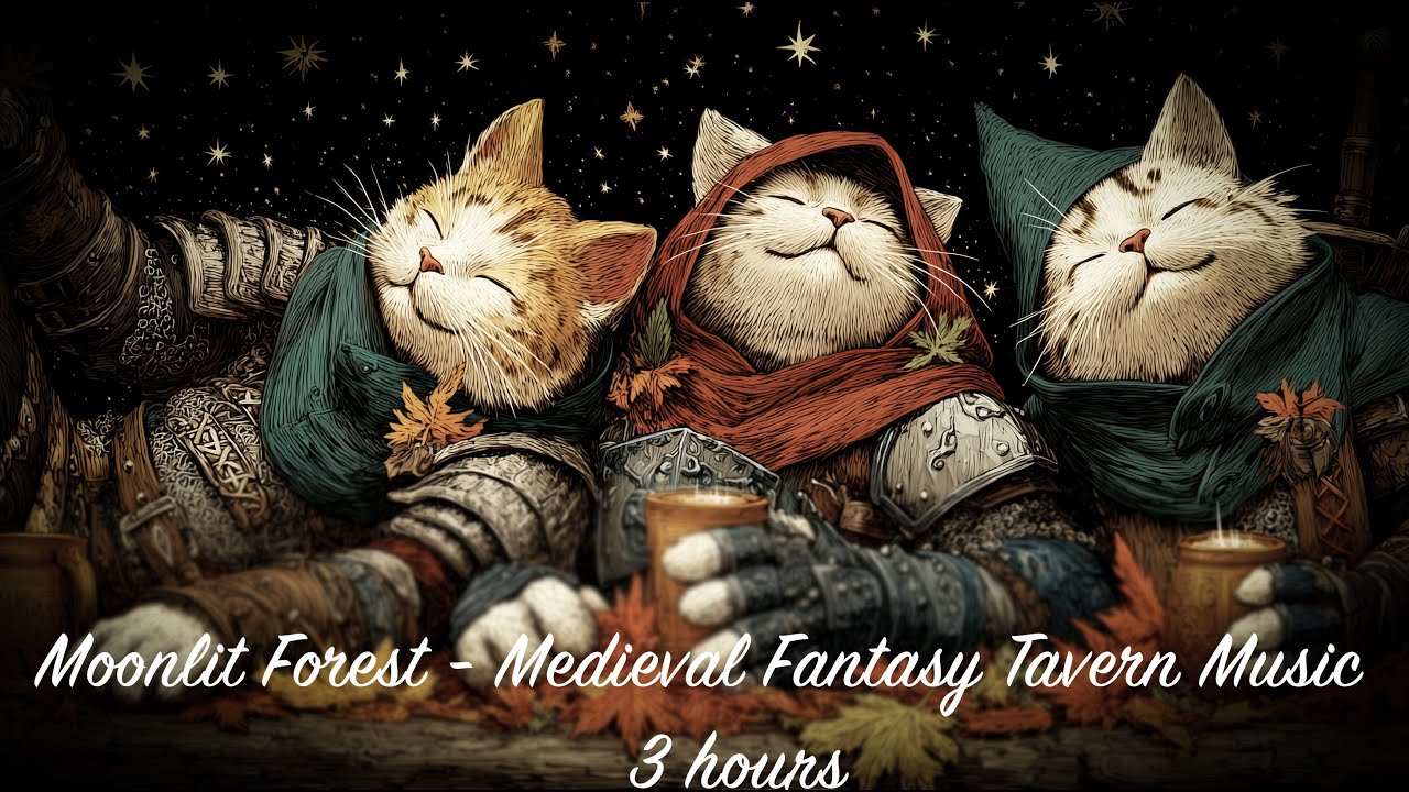 Moonlit Forest -  Medieval Fantasy Tavern Music