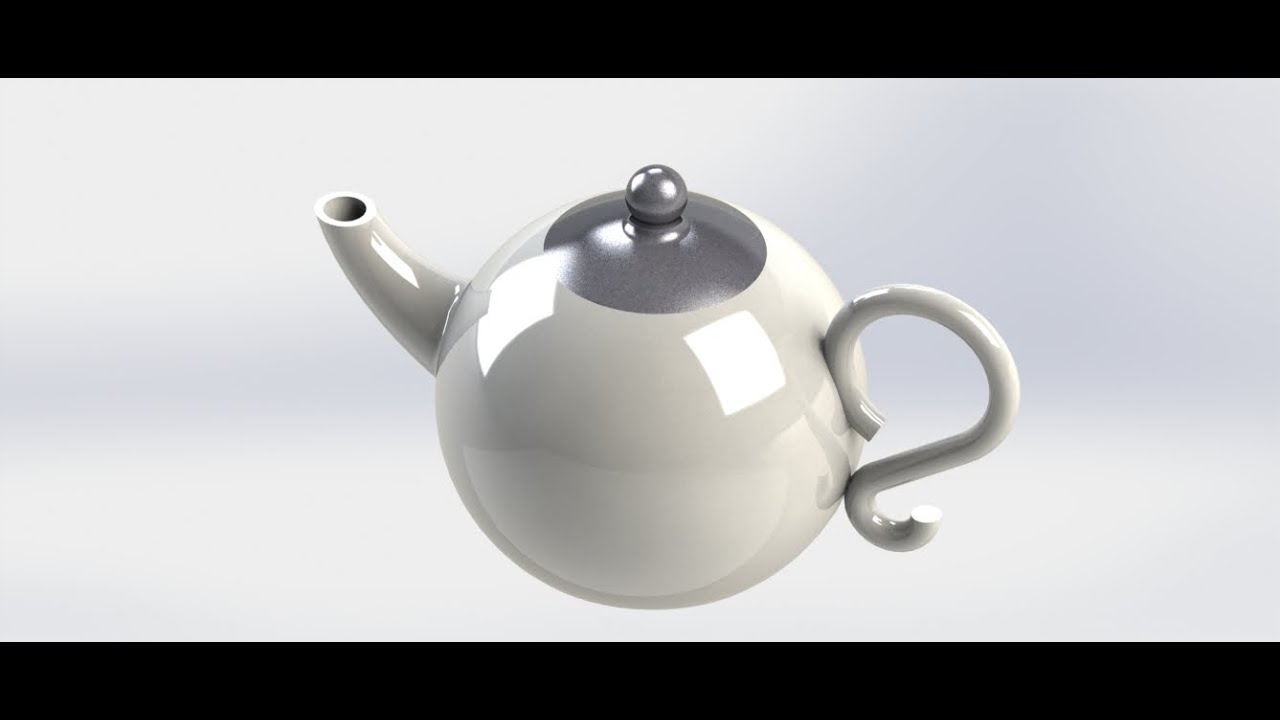 How to model a Teapot 3D in solidworks