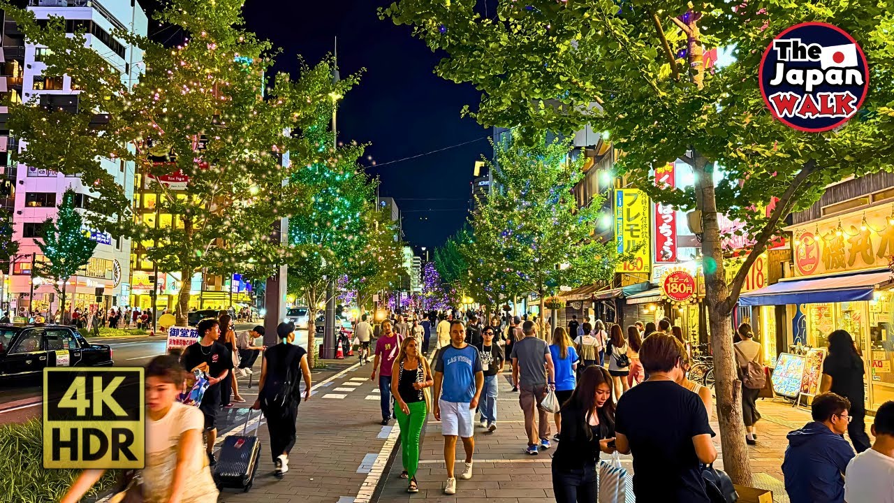 Namba to Shinsaibashi | Osaka's Most Vibrant Streets in Summer | Walking Tour | 4K | HDR