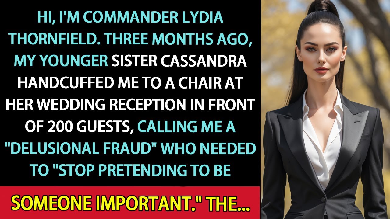 My Sister Handcuffed Me At Wedding—Then Her Lieutenant Saluted Me: 'Admiral, We're Ready'