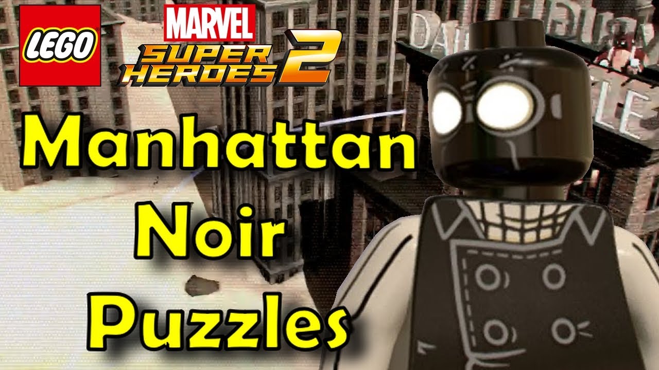 All Manhattan Noir Puzzles in LEGO Marvel Superheroes 2