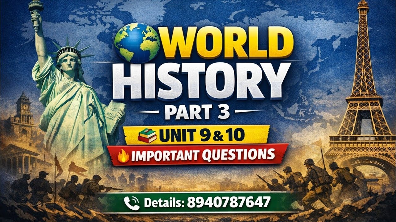 UG & PG UNIT 9,10 IMP QUE PART -3 #motivation #history #exam #tnpscstudy #trb 