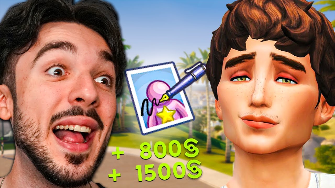 Construire une maison qu'avec l'argent des AUTOGRAPHES (c'est INCROYABLE) 🤩 | SIMS 4