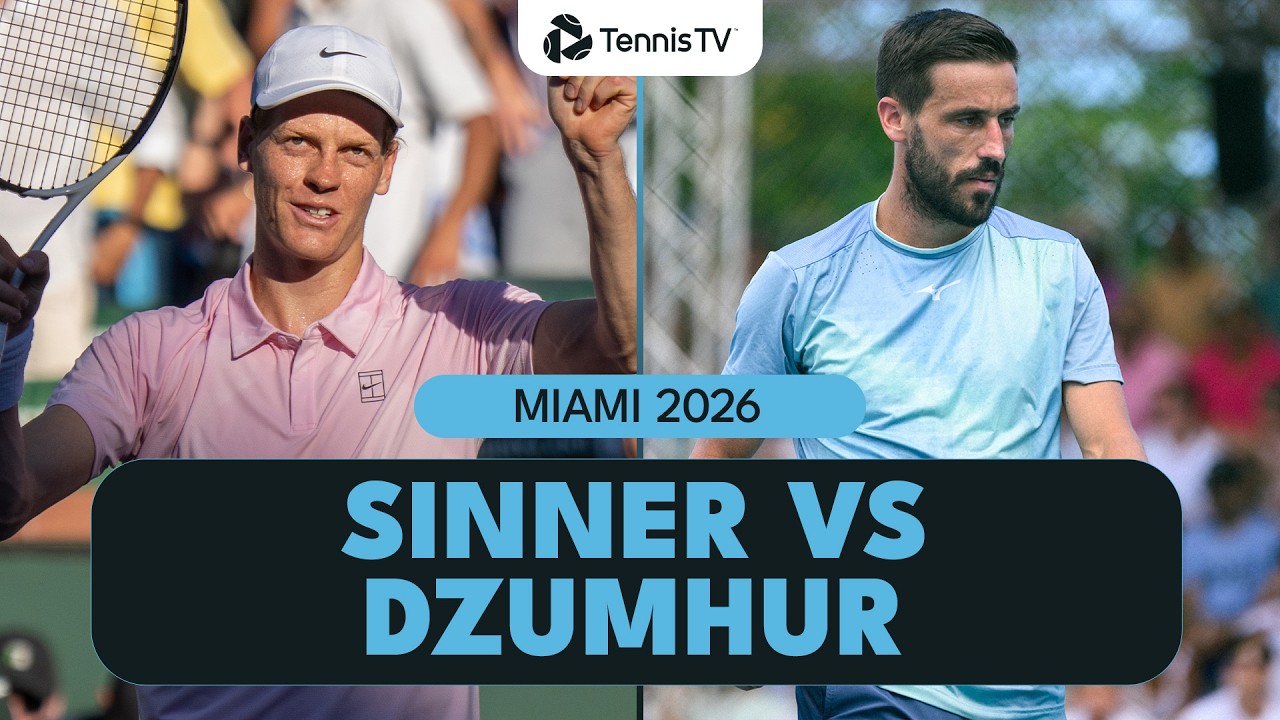 Jannik Sinner's First Match Since Winning Indian Wells vs Dzumhur 💥 | Miami 2026 Highlights
