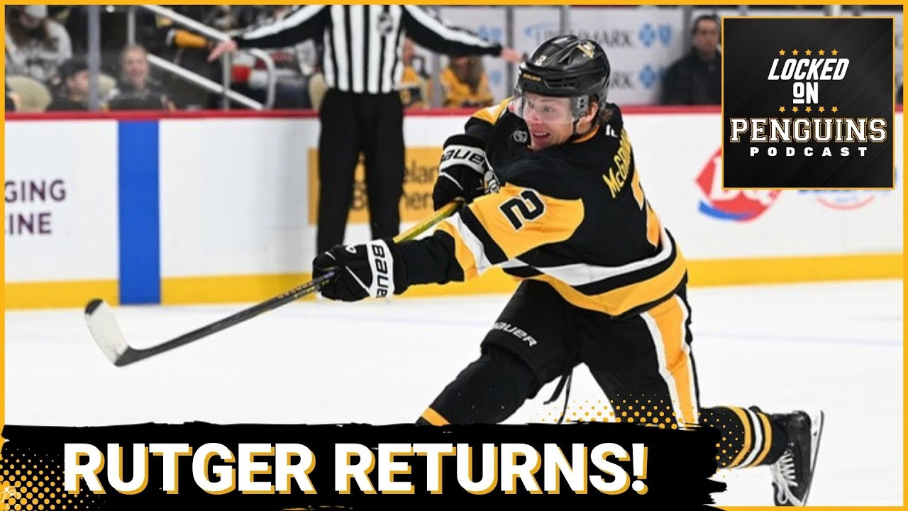 Penguins get Rutger McGroarty back ahead of CRUCIAL 5-game stretch!