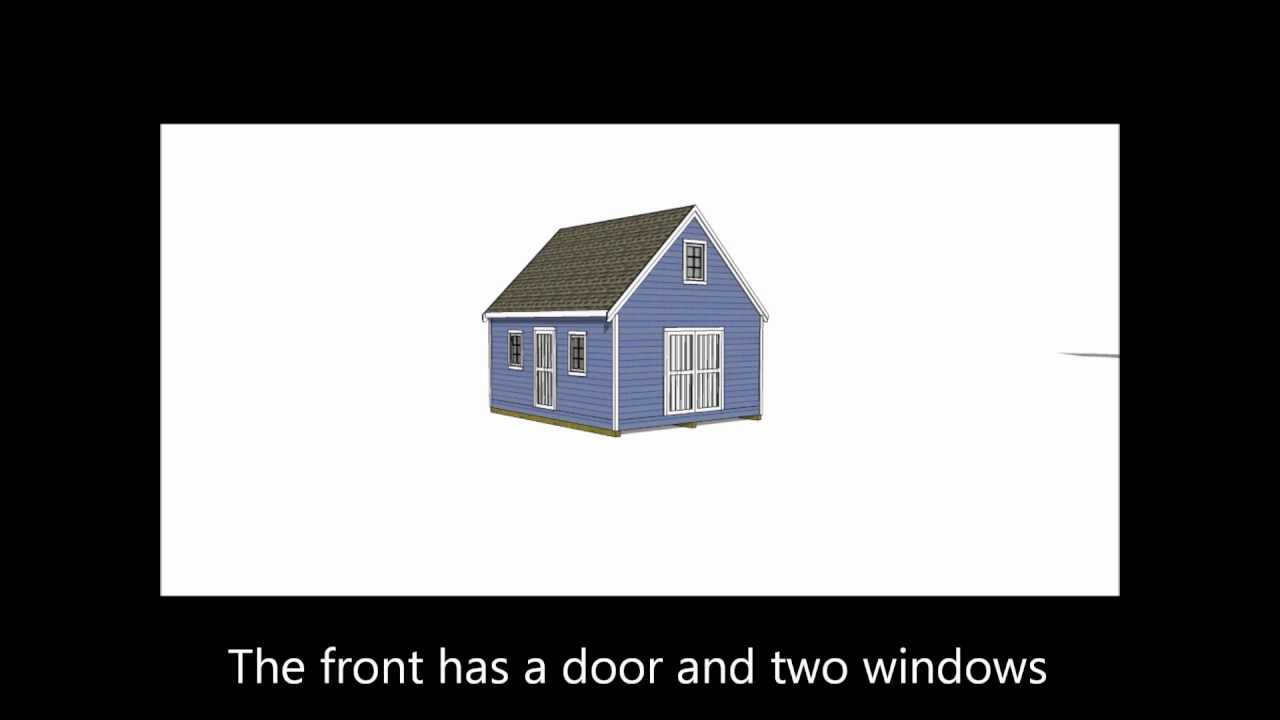 16X20 Shed Plans