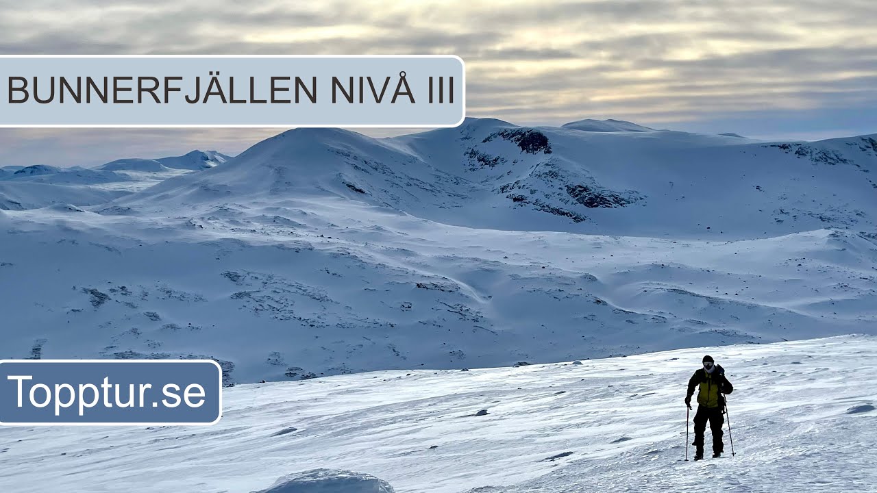 Travers över Bunnerfjällen, från Storulvån till Vålådalen. Topptu.se Nivå III