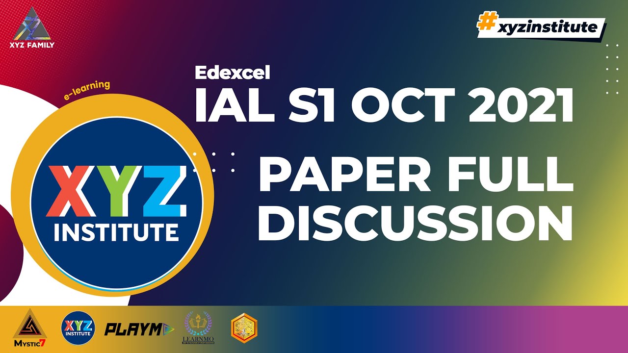 Edexcel IAL S1 WST01/01 October 2021 Paper full discussion (Y12 Core Math)