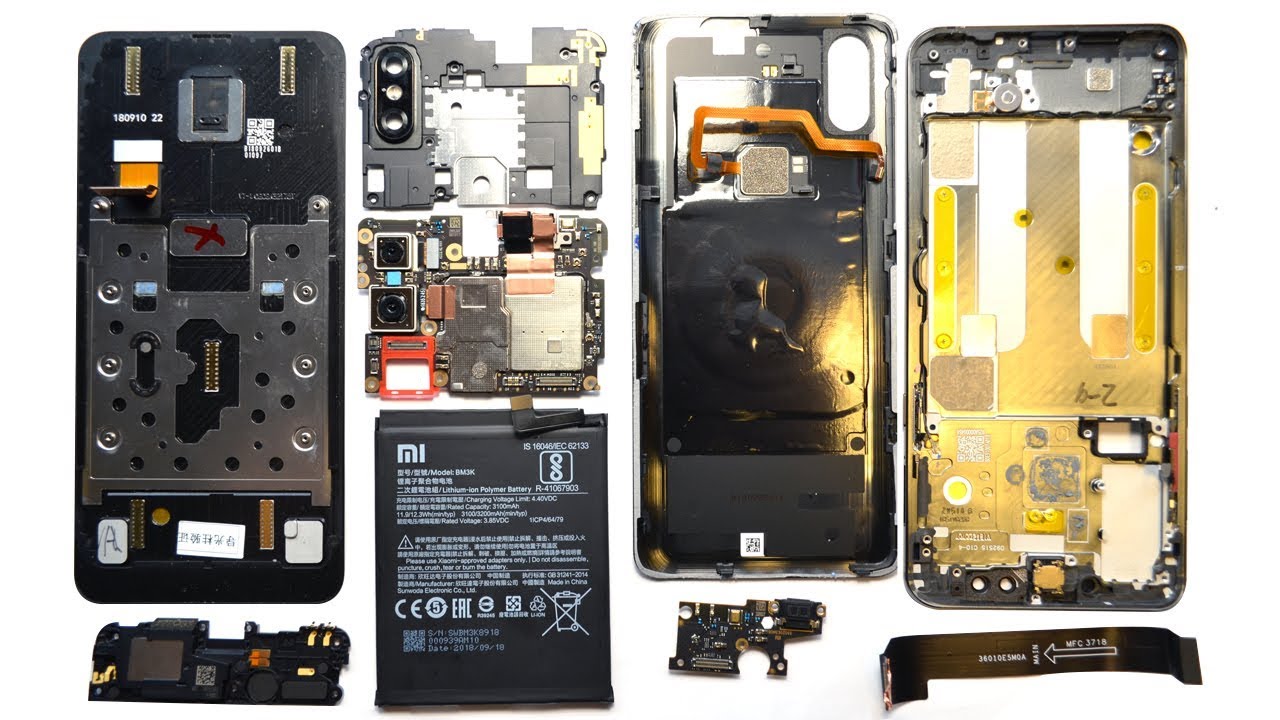 Разбираем смартфон Xiaomi Mi Mix 3 teardown