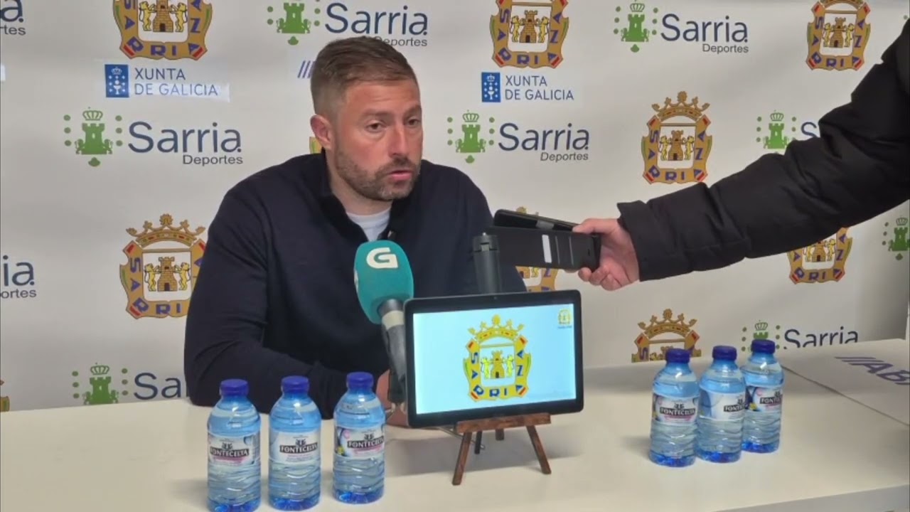 Rueda de prensa de Joaquín Gómez tras la victoria de la Gimnástica Segoviana frente a la Sarriana