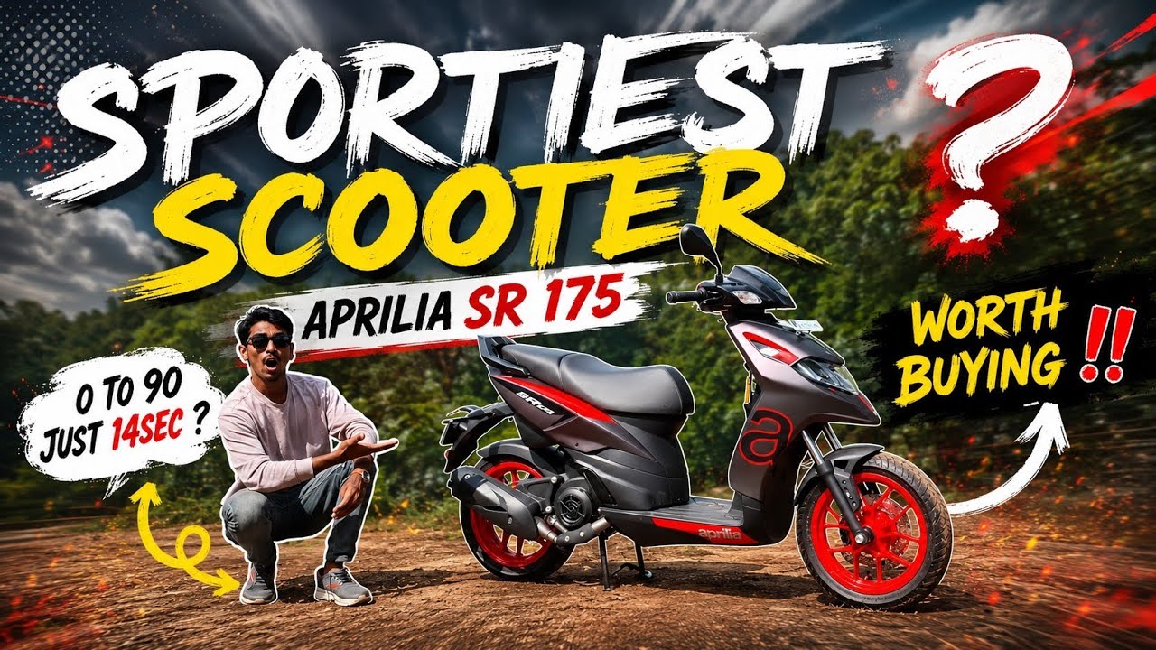 Aprilla SR 175 - Sportiest 175cc Scooter ? - Xoom 160 In Trouble ? | Siddharth Naik 