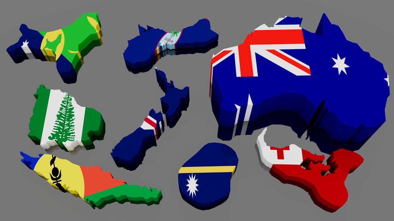 Oceania countries Size Comparison 2024 | Area comparison of Oceania countries