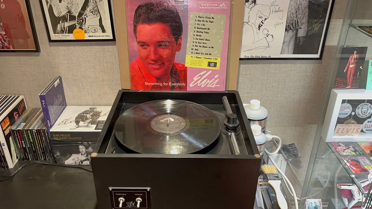 ELVIS PRESLEY. Another VPI 16.5 Record Cleaning Machine Video. Hear The Results. The King’s Court.