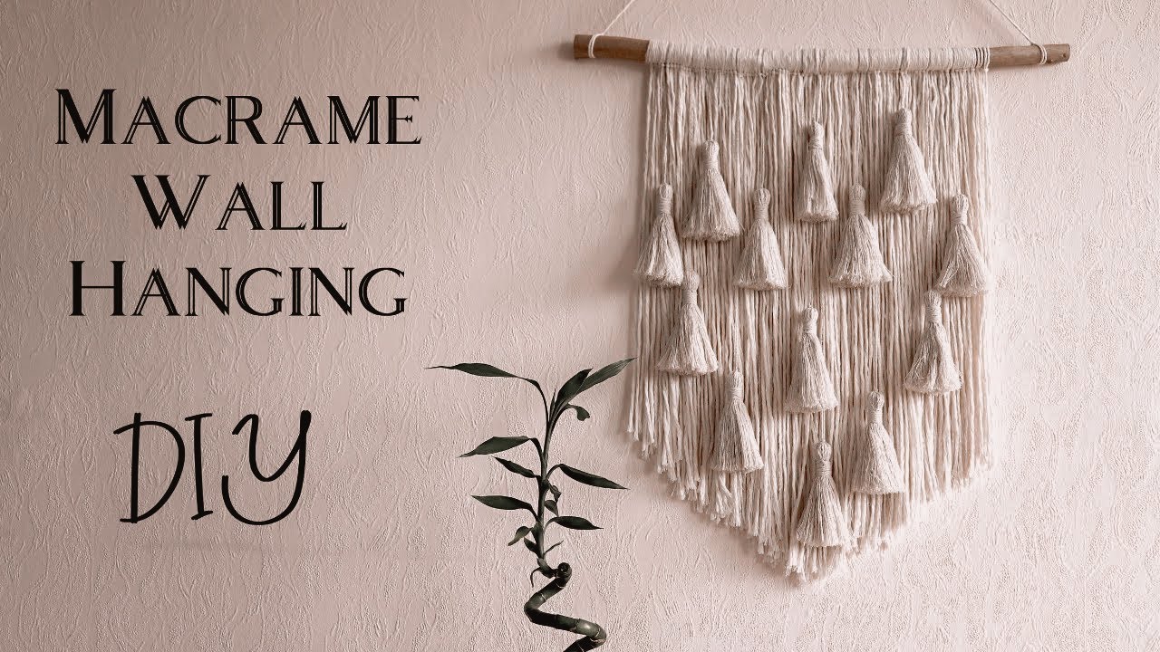 🌸 Macrame Wall Hanging (DIY) 🎋
