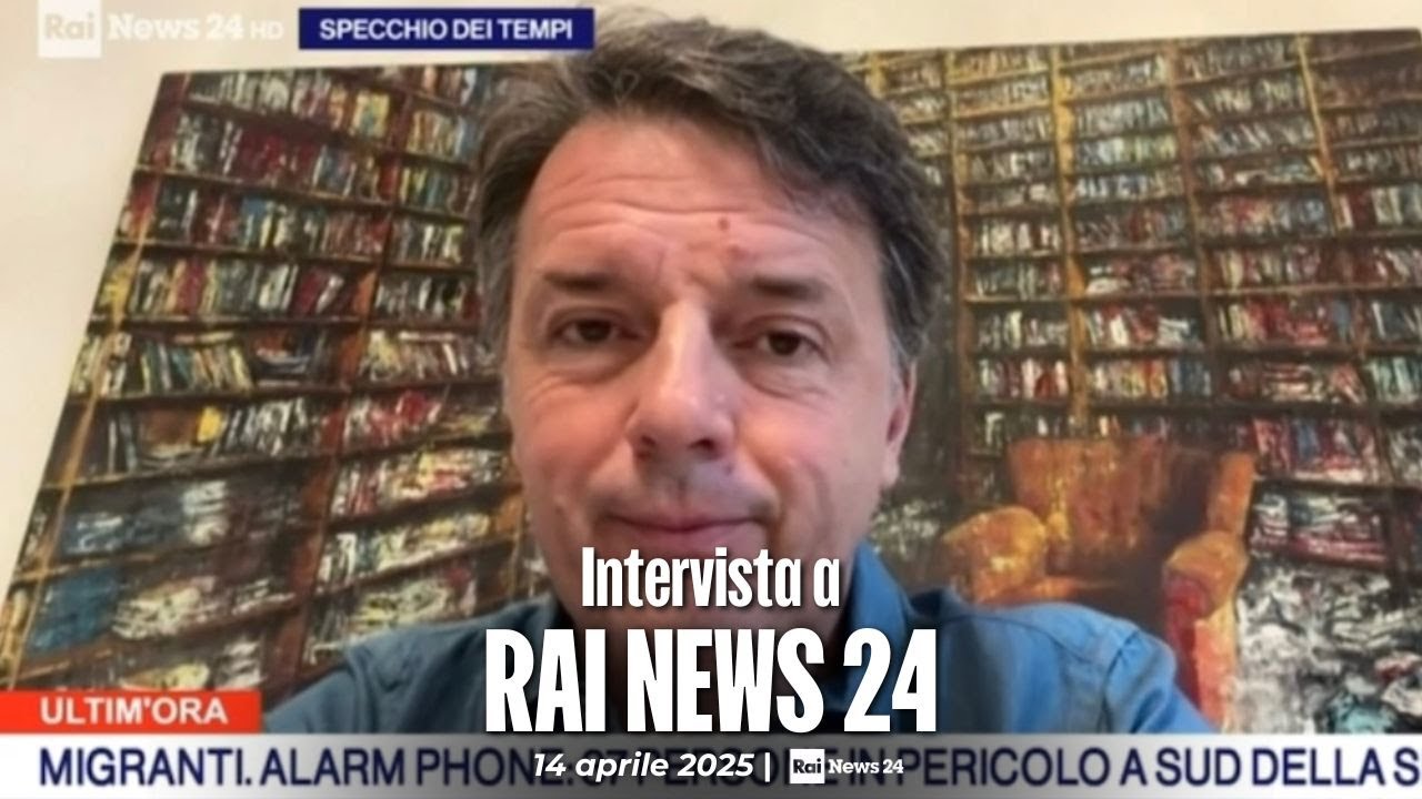 Matteo Renzi ospite a RaiNews24 | 14/04/2025