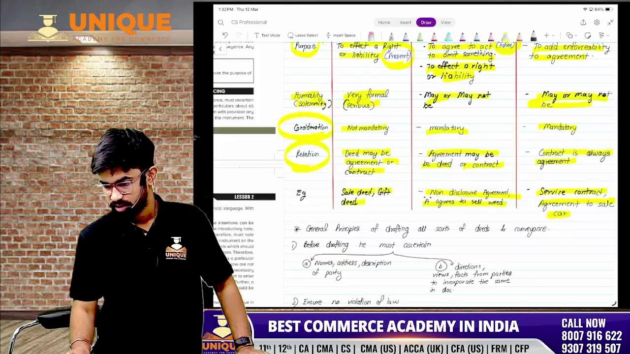 CS Professional | Drafting | Dec 26 | CH 2 | Lec 3 | Prof. Harshal Kshirsagr ( AIR 2 )