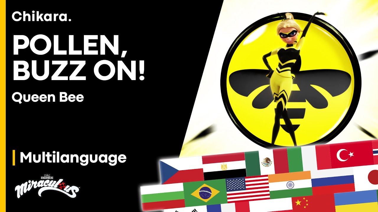 MIRACULOUS | MULTILANGUAGE: Pollen, Buzz On! &mdash; Queen Bee's Transformation [2021 COMPILATION]