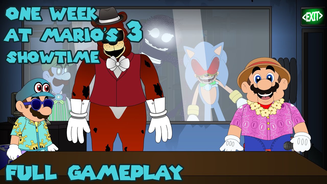One Week At Mario's 3: Showtime | Full Gameplay [FNAF Fan Games 2025]