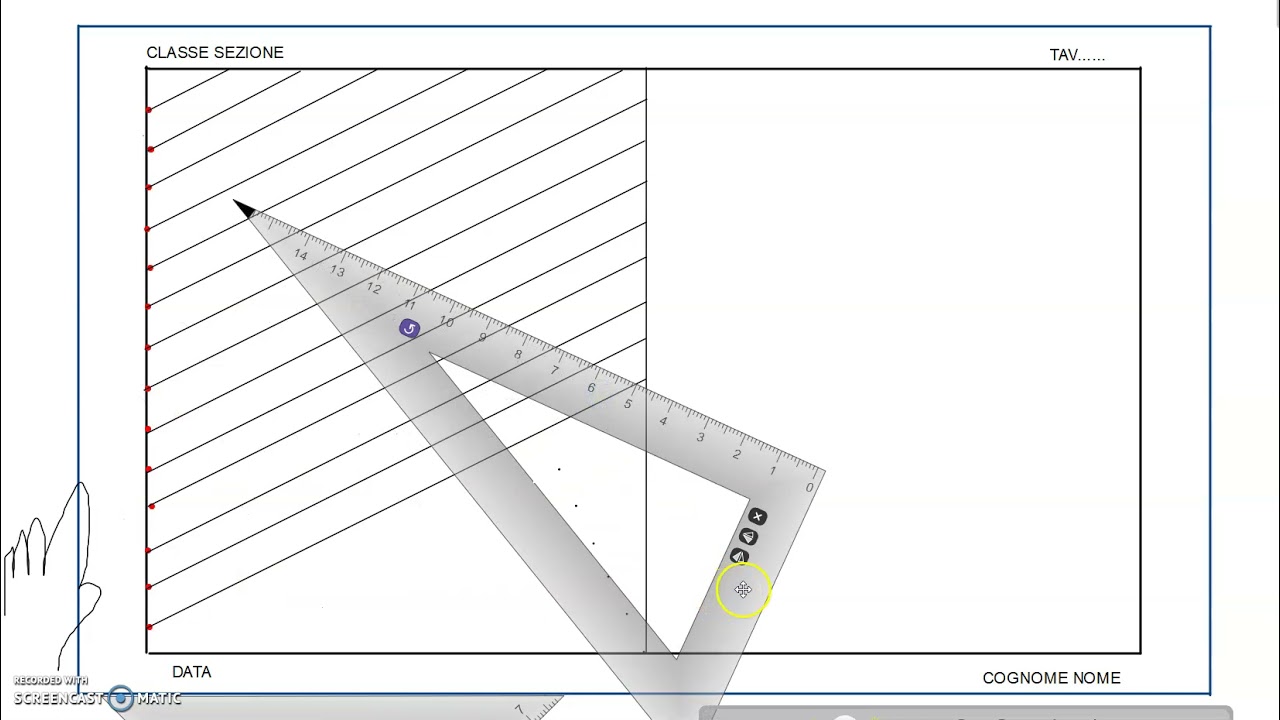 Linee parallele inclinate di 30°
