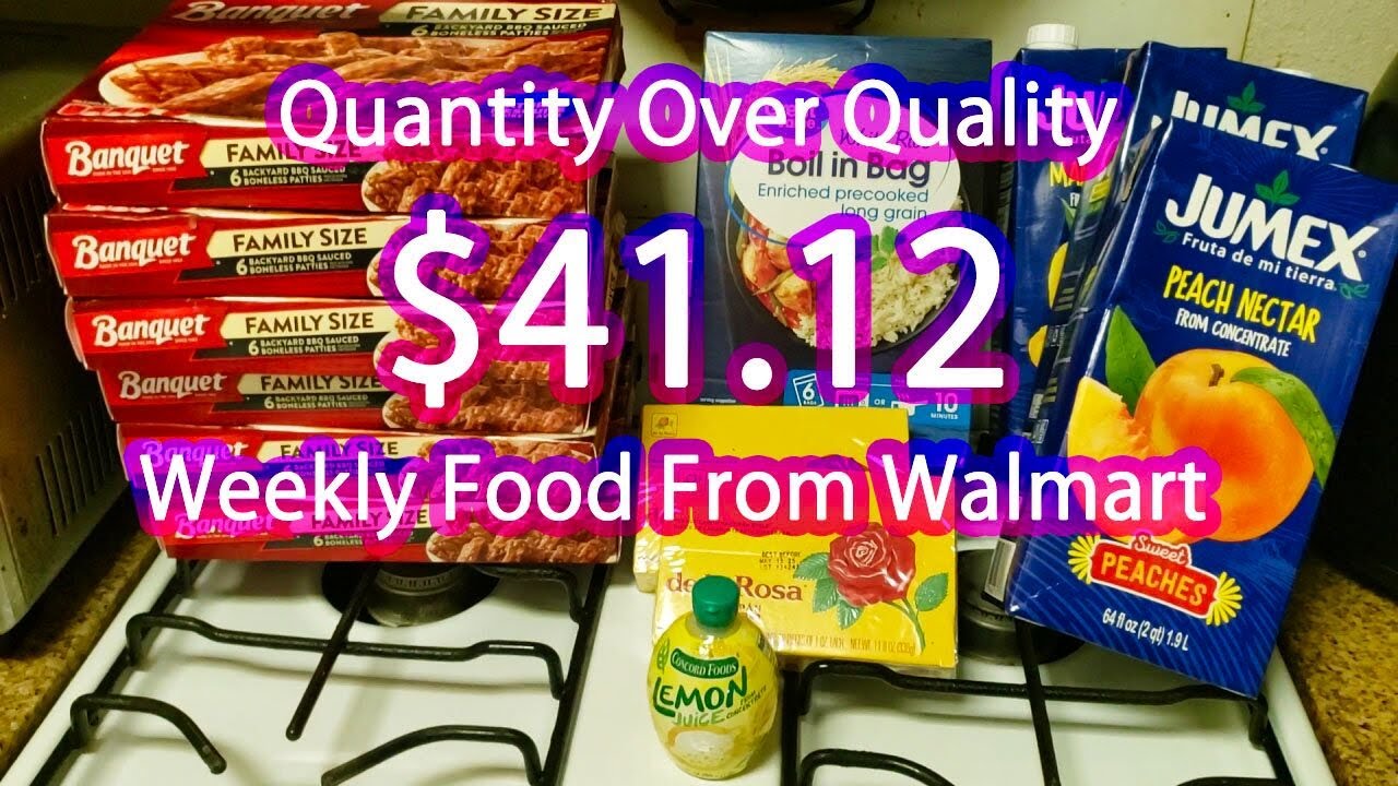 Walmart Prices - October 2024 - Quantity Over Quality - $41.12 Weekly Food