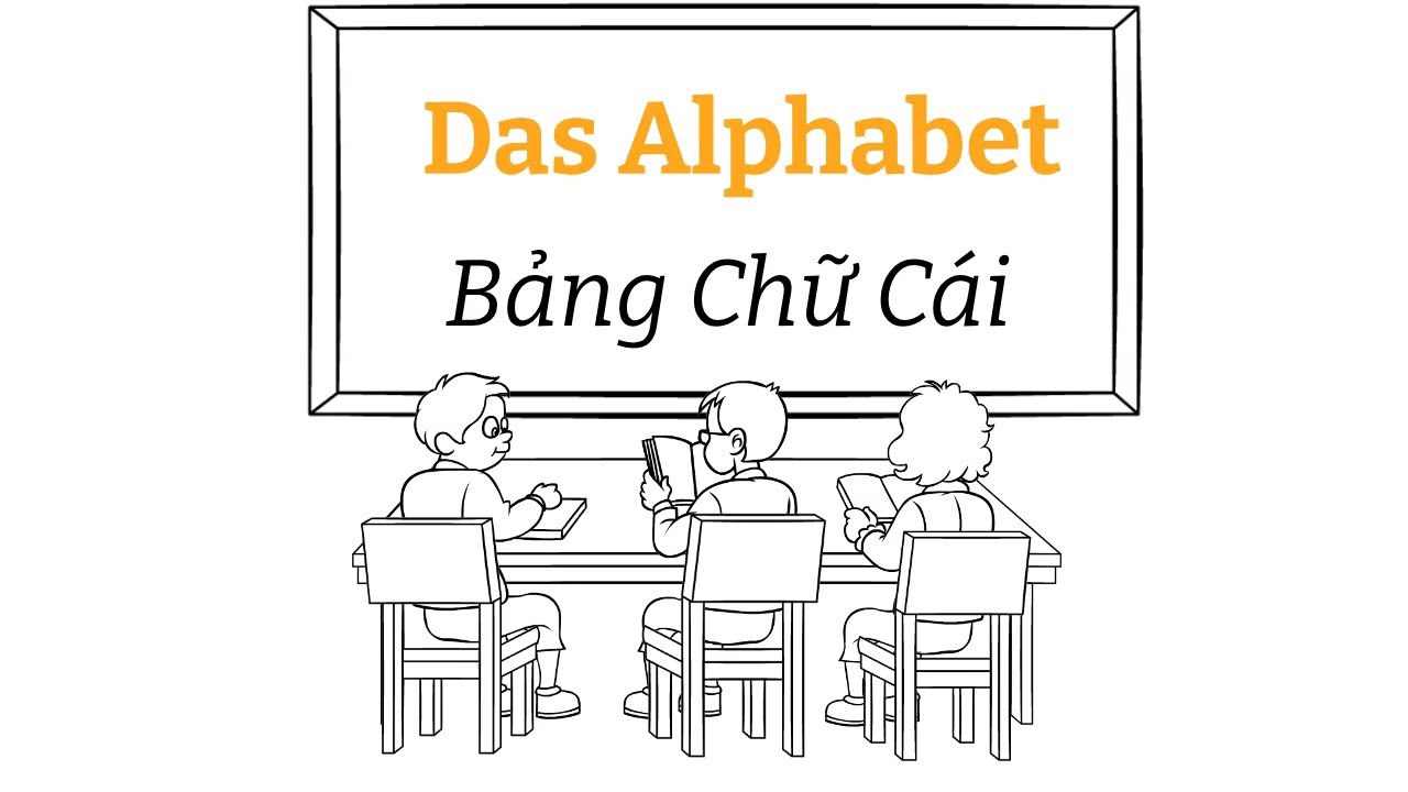 Học nhanh bảng chữ cái tiếng đức || Phát âm chuẩn || Mít học tiếng đức