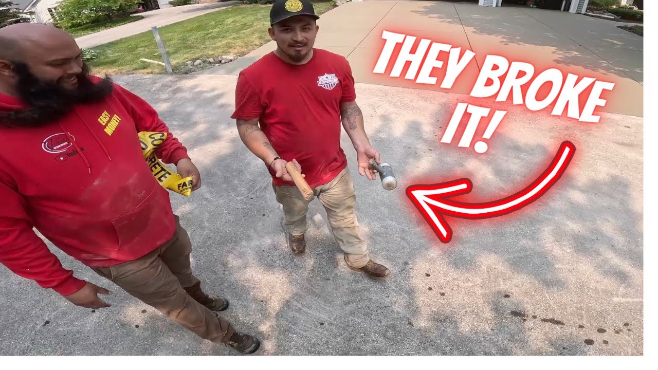 Driveway in a day and my SUPER HAMMER broke!
