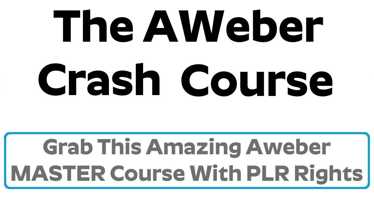 AWeber Crash Course Review Bonus - How To Master AWeber Step-By-Step