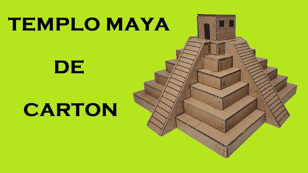 Como Hacer el Templo Maya de Cartón