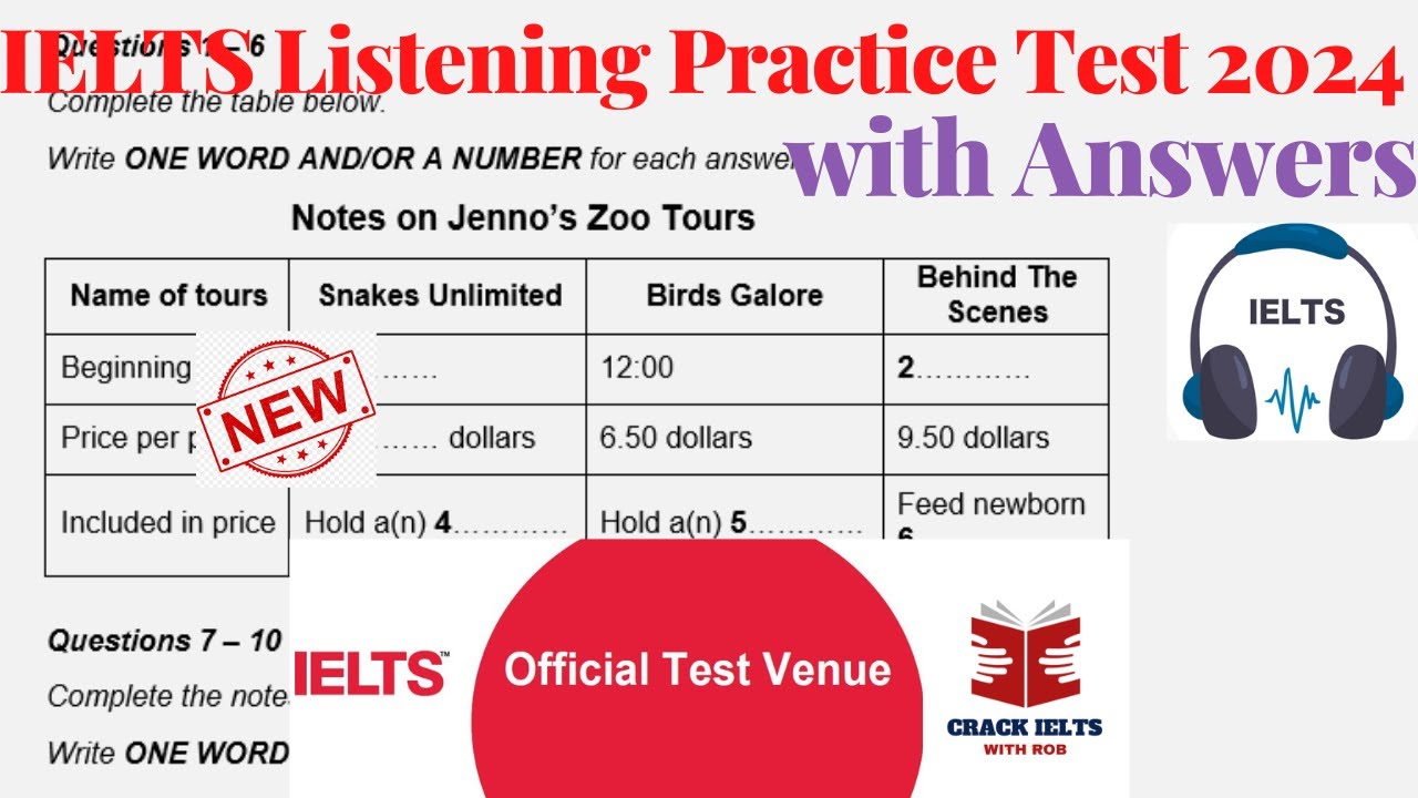 IELTS Listening Practice Test 2024 with Answers | 04.07.2024