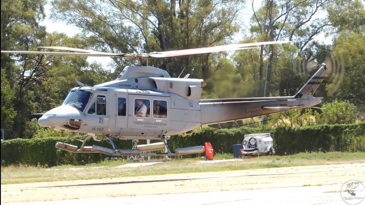 Bell 412EP H-103 puesta en marcha y despegue