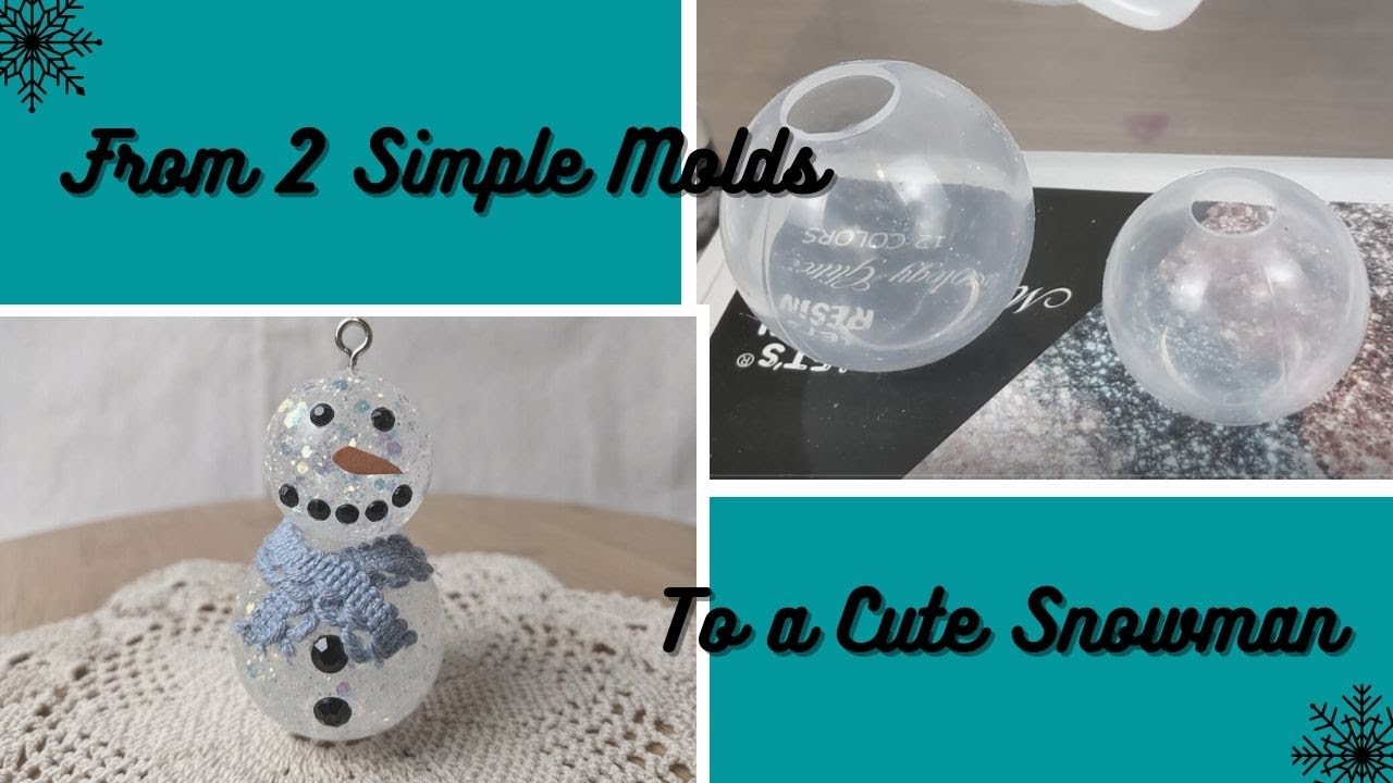 do you wanna build a snowman? | diy resin ornament
